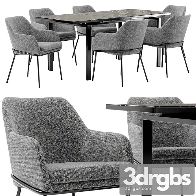 Dining chair cozy and table areal Dining chair cozy and table areal