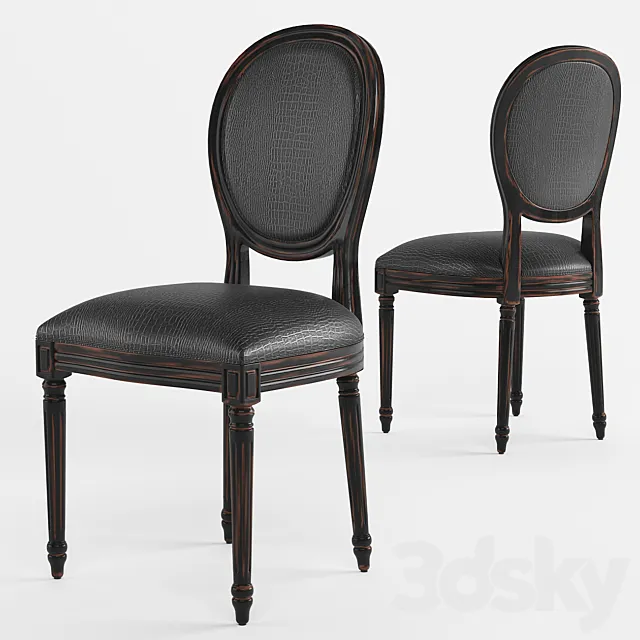 Dining chair French style LUIS 3DModel Dining chair French style LUIS 3DModel