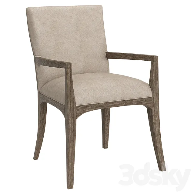 Dining chair Fusion Arm Chair Caracole with armrests 3D Model Dining chair Fusion Arm Chair Caracole with armrests 3D Model