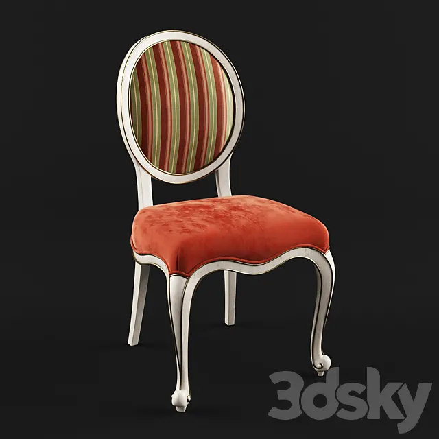 Dining chair in the style of Provence article PV-720E-2 3DModel Dining chair in the style of Provence article PV-720E-2 3DModel