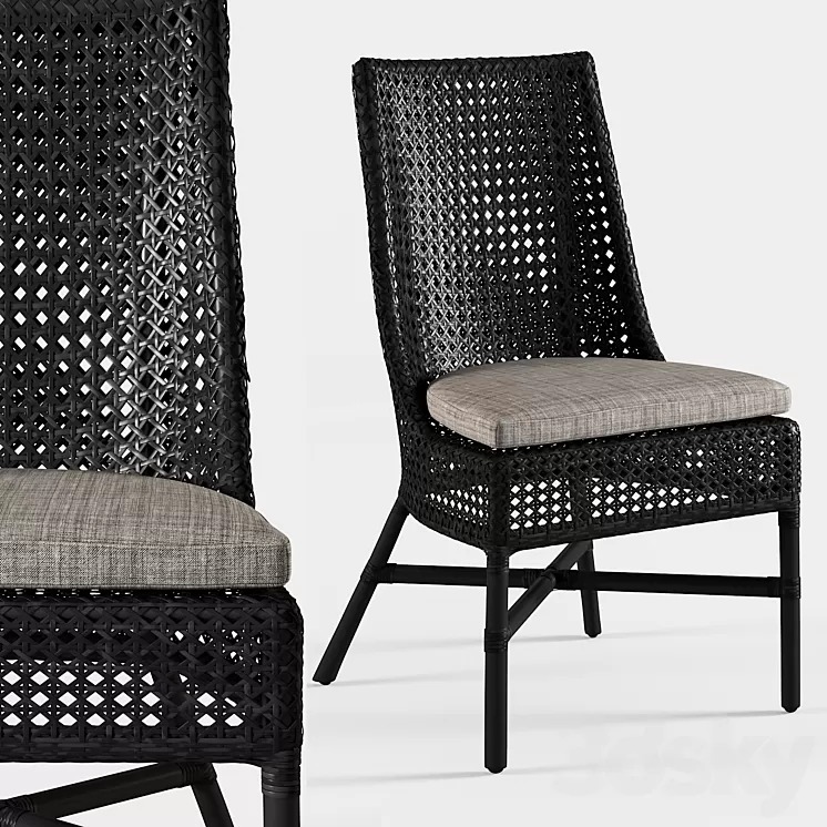 Dining Chair Maluku 3D Model Dining Chair Maluku 3D Model