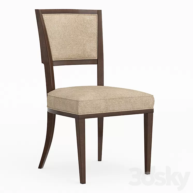 Dining Chair Moderne Side Chair Caracole 3D Model Dining Chair Moderne Side Chair Caracole 3D Model