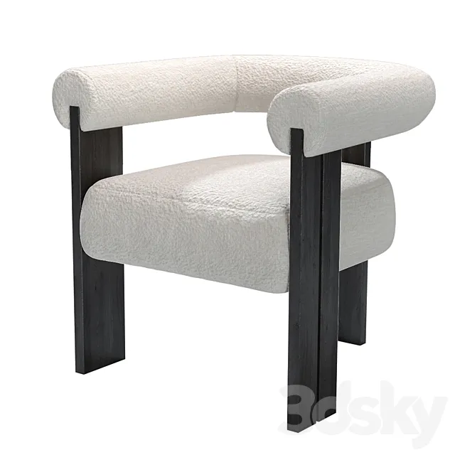 Dining Chair Percy by Eichholtz 3D Model Dining Chair Percy by Eichholtz 3D Model