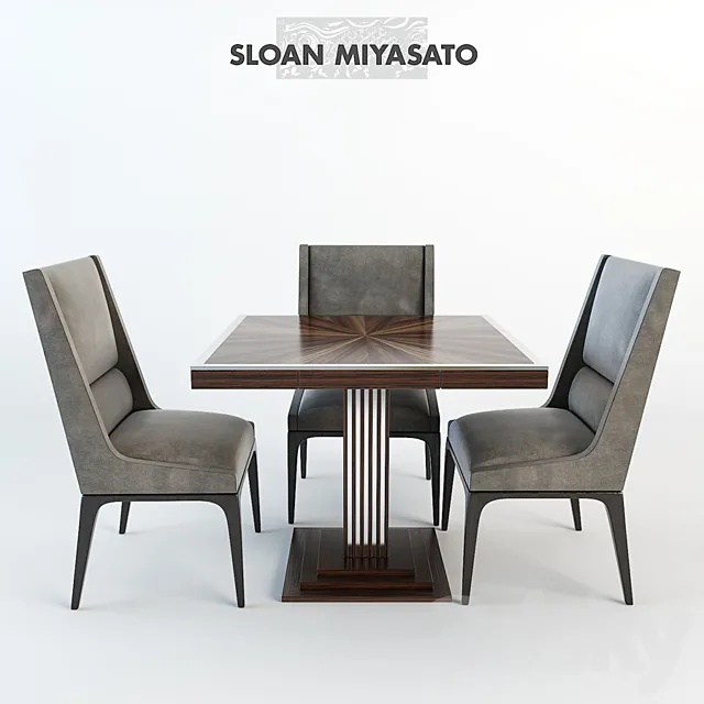 Dining chair Radia by Sloan Miyasato 3DModel