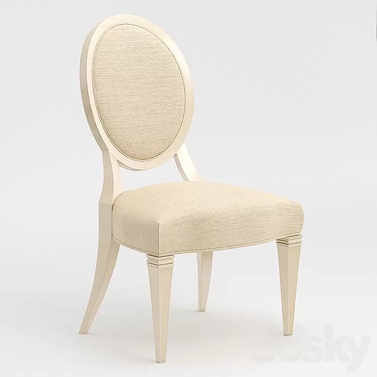 Dining chair Taste-Full Side Caracole CLA-016-284 3D Model