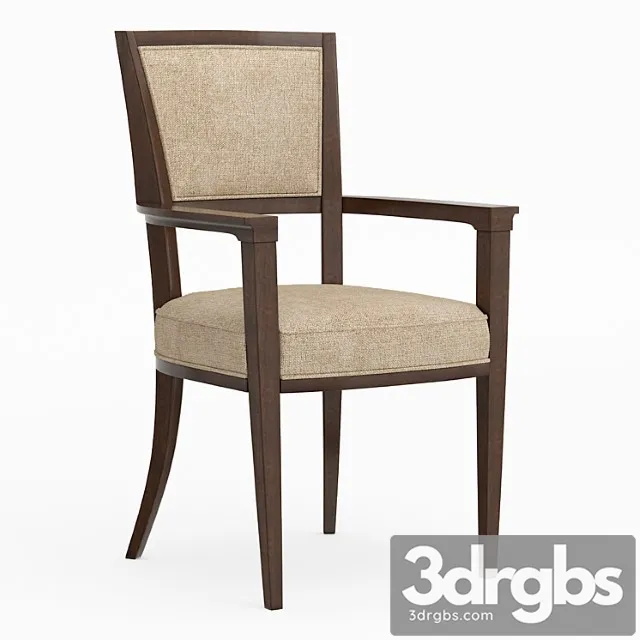 Dining chair with armrests moderne arm chair caracole 2 3D Model Download
