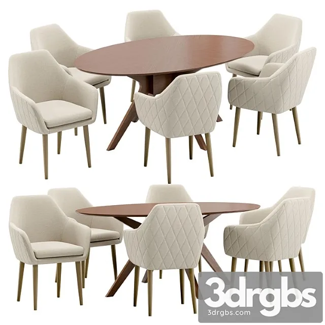 Dining chair zoe and table adel Dining chair zoe and table adel