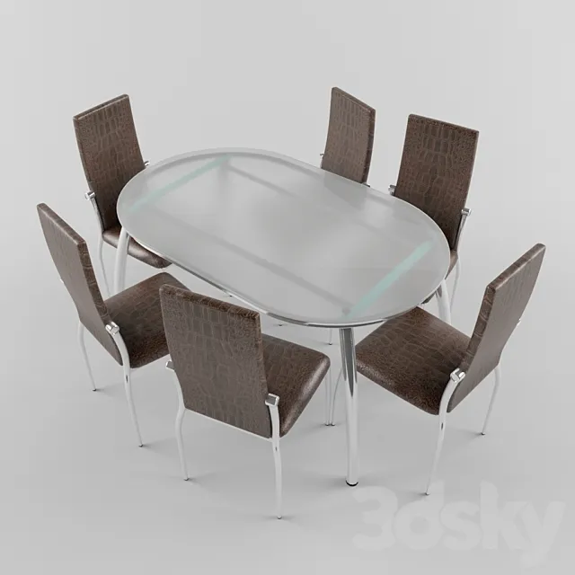 Dining Group 3DModel Dining Group 3DModel