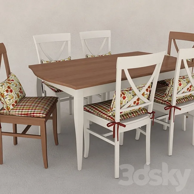 Dining Group 3DModel Dining Group 3DModel