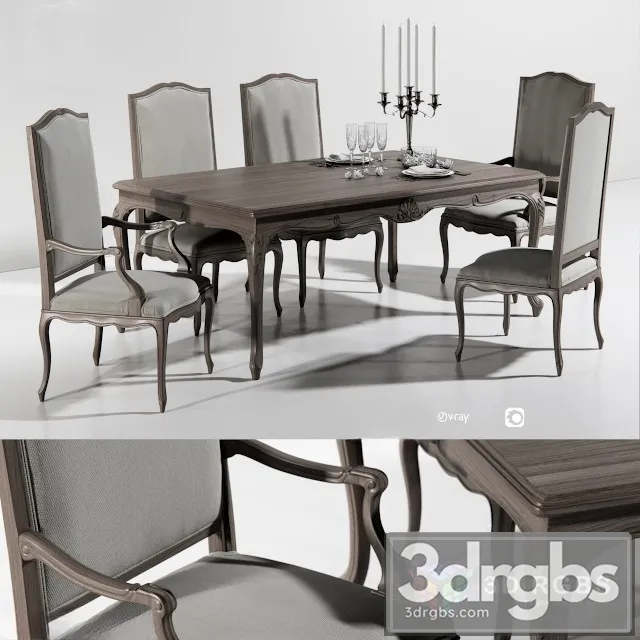 Dining Group Angelo Cappellini 3D Model Download