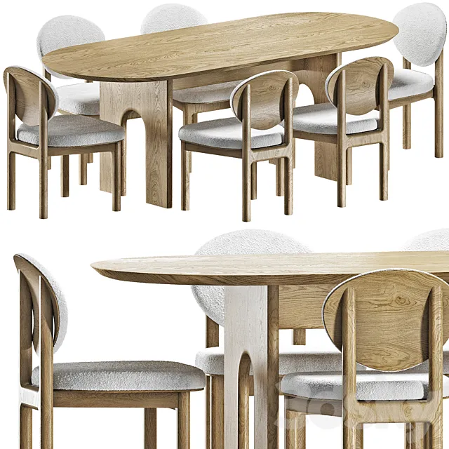 dining group Cloud 3DModel dining group Cloud 3DModel