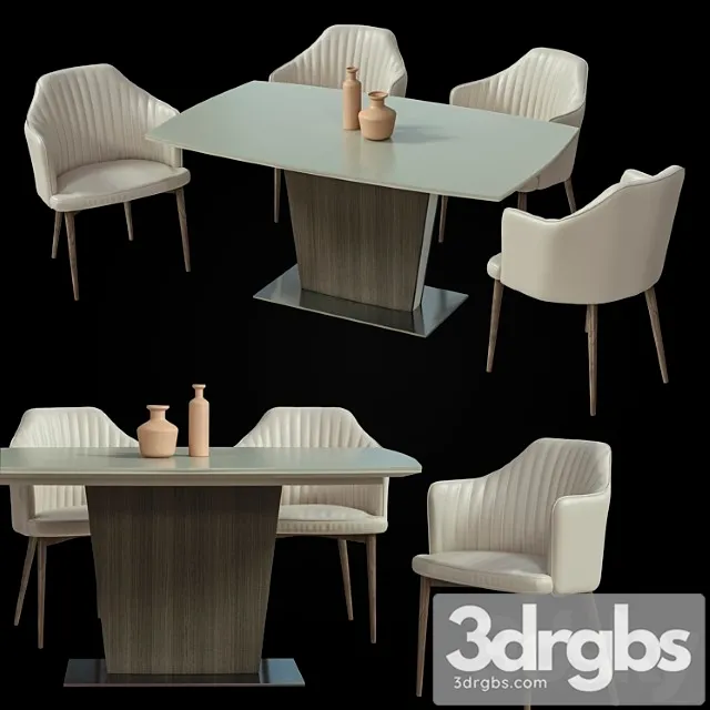 Dining group italgruppo 2 3D Model Download