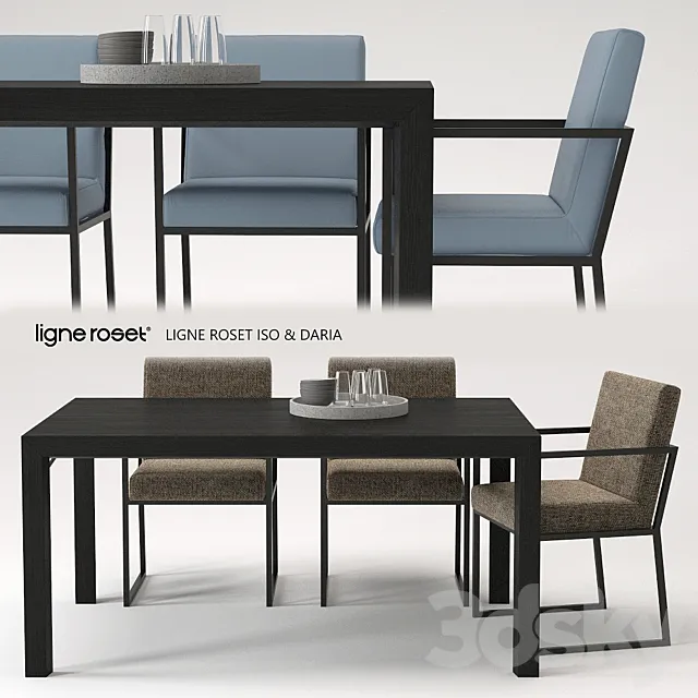 Dining group LIGNE ROSET 3DModel Dining group LIGNE ROSET 3DModel