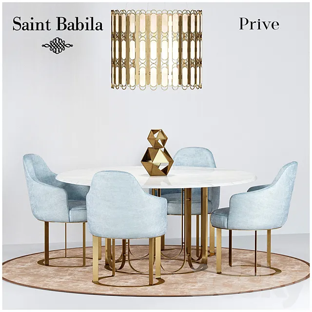Dining group Prive. SAINT BABILA 3DModel