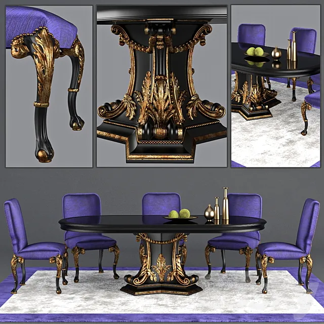 Dining group Roberto Giovannini 3DModel