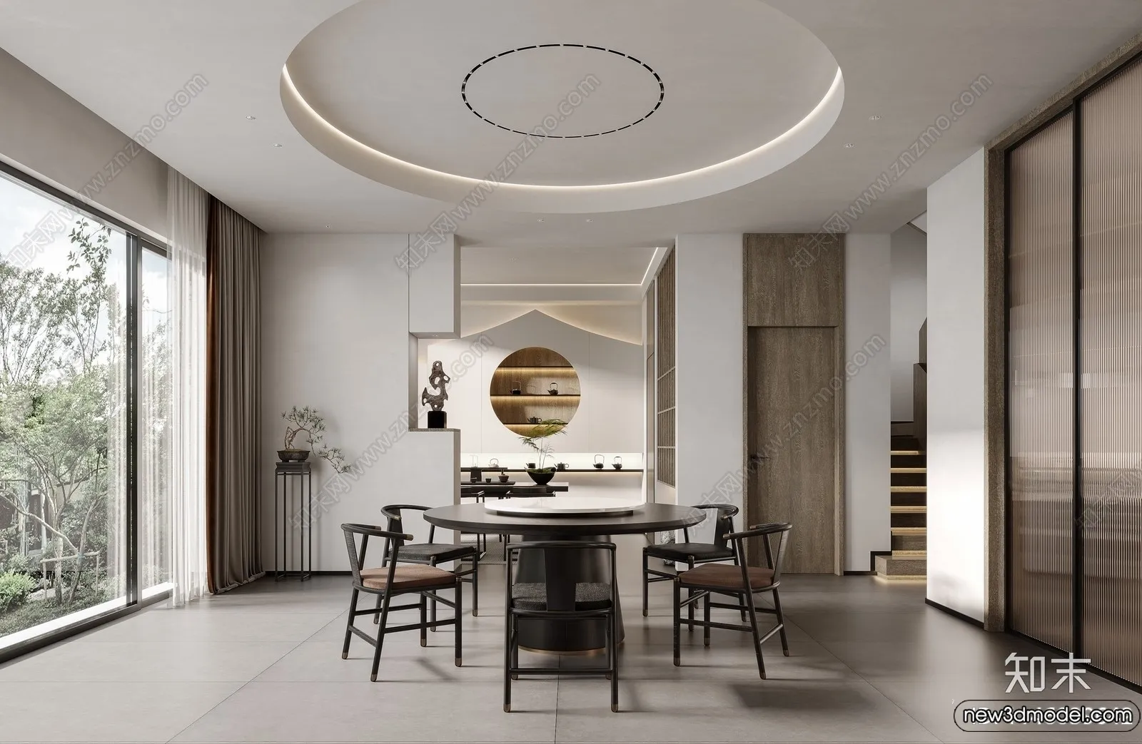 Dining Room – 3D Models – 3D Interior Scenes – 004 Dining Room – 3D Models – 3D Interior Scenes – 004