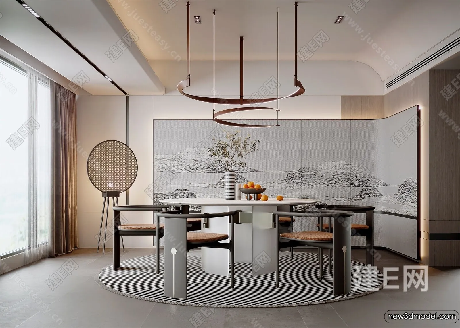 Dining Room – 3D Models – 3D Interior Scenes – 013 Dining Room – 3D Models – 3D Interior Scenes – 013