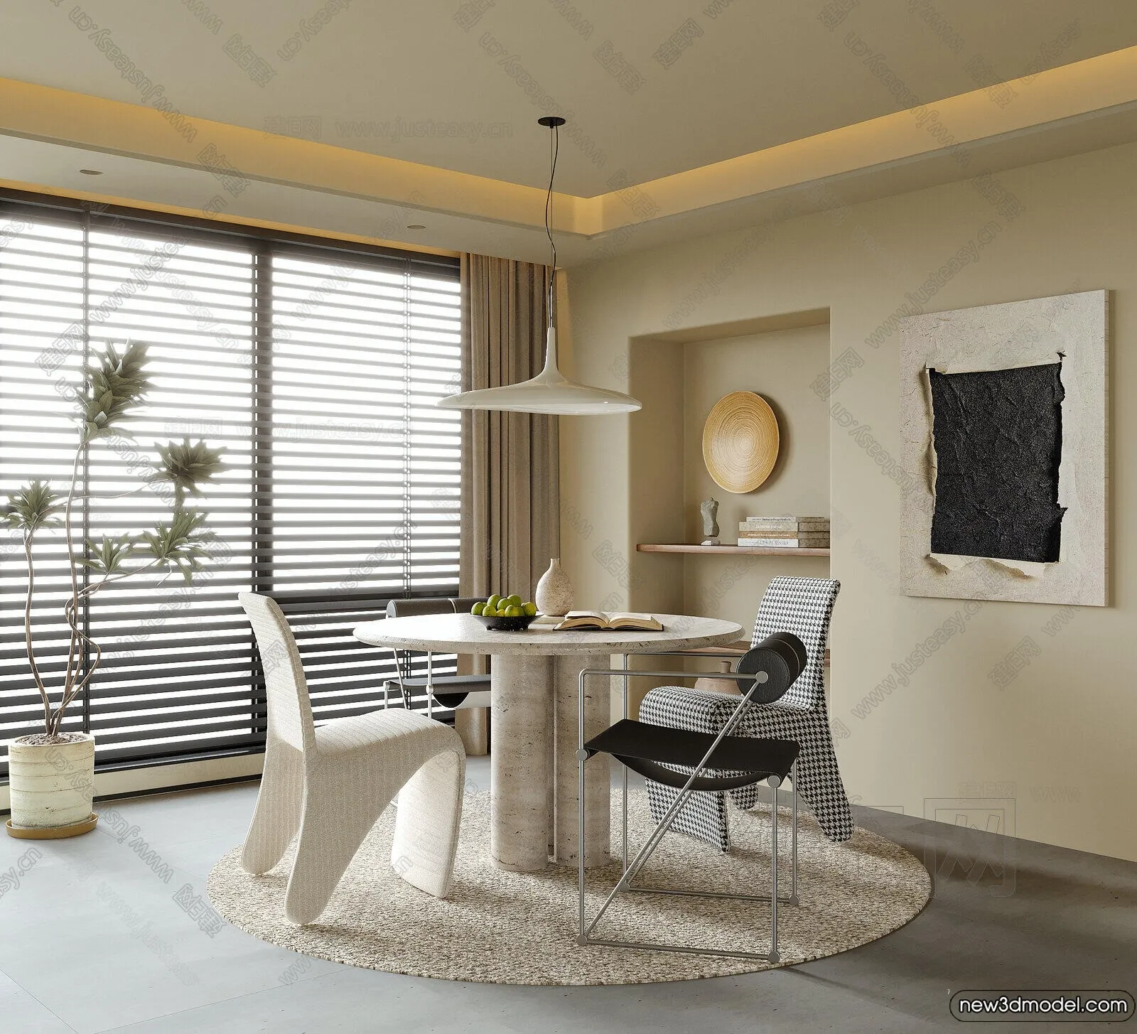 Dining Room – 3D Models – 3D Interior Scenes – 022 Dining Room – 3D Models – 3D Interior Scenes – 022