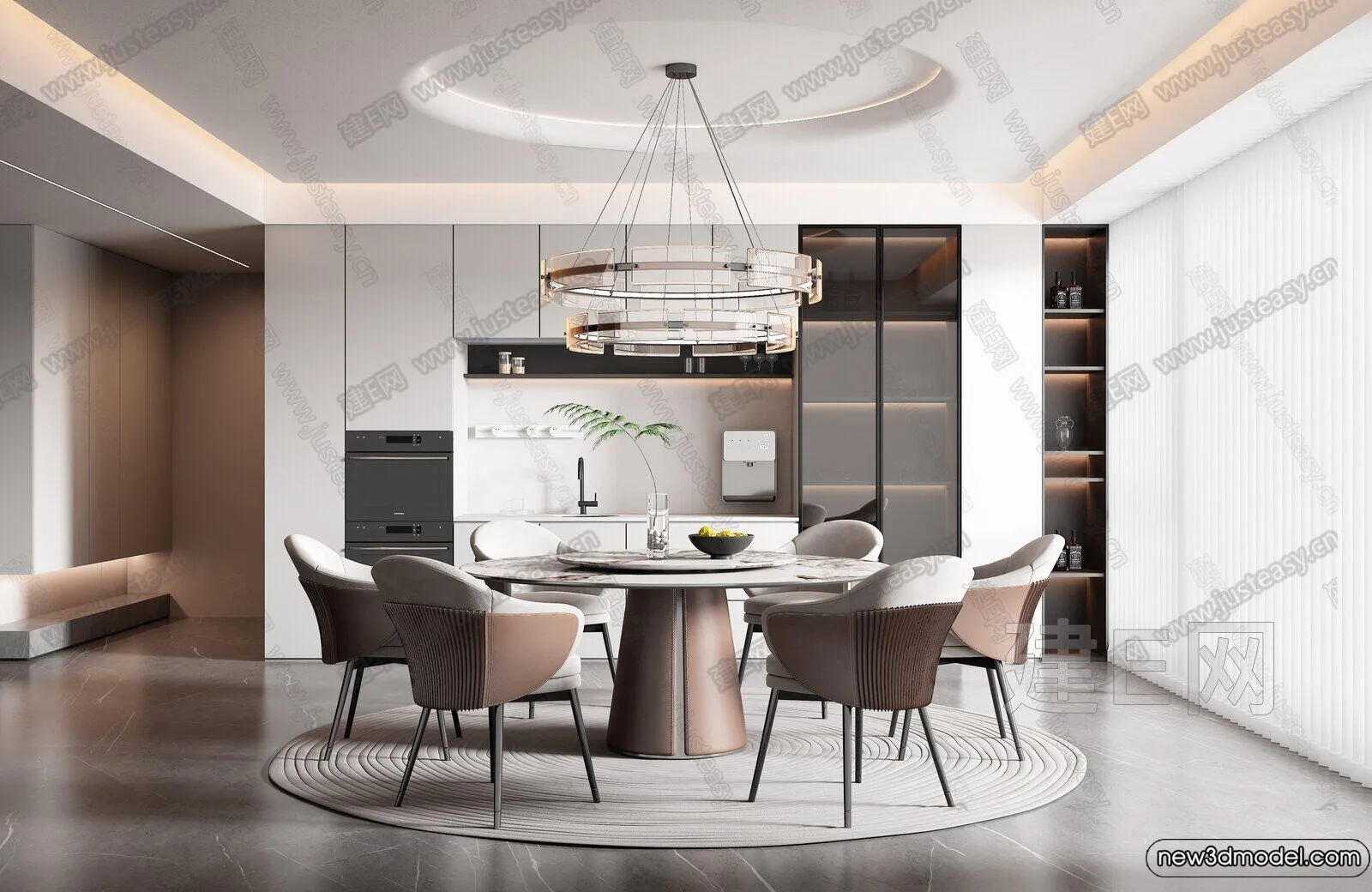 Dining Room – 3D Models – 3D Interior Scenes – 031 Dining Room – 3D Models – 3D Interior Scenes – 031