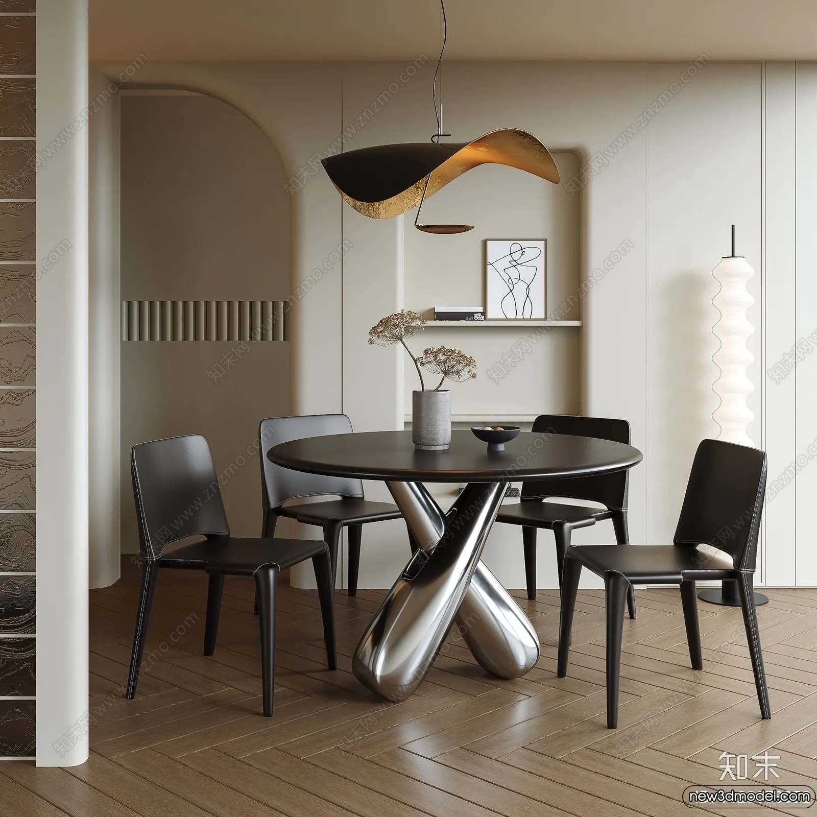 Dining Room – 3D Models – 3D Interior Scenes – 043 Dining Room – 3D Models – 3D Interior Scenes – 043