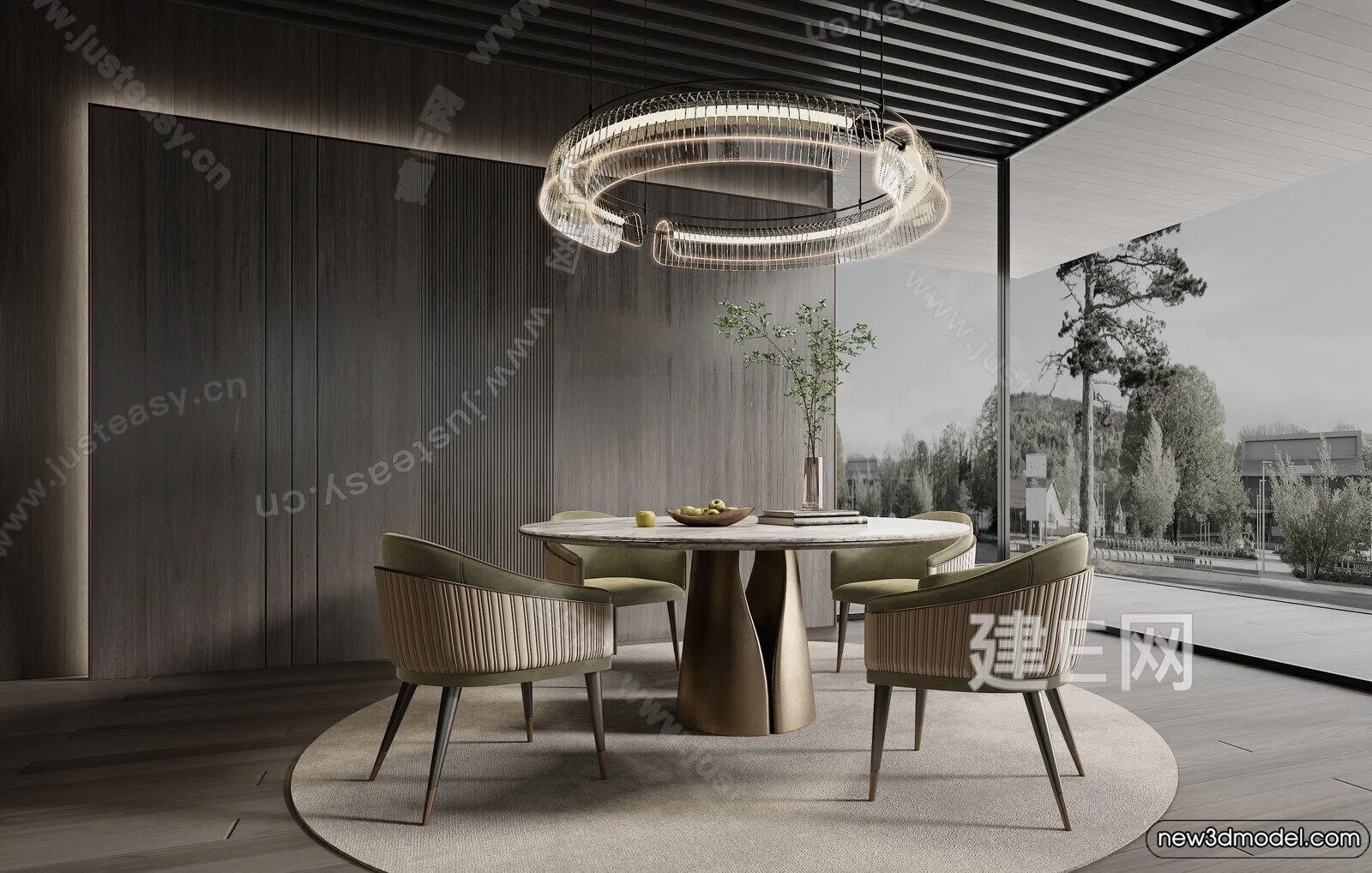 Dining Room – 3D Models – 3D Interior Scenes – 044 Dining Room – 3D Models – 3D Interior Scenes – 044