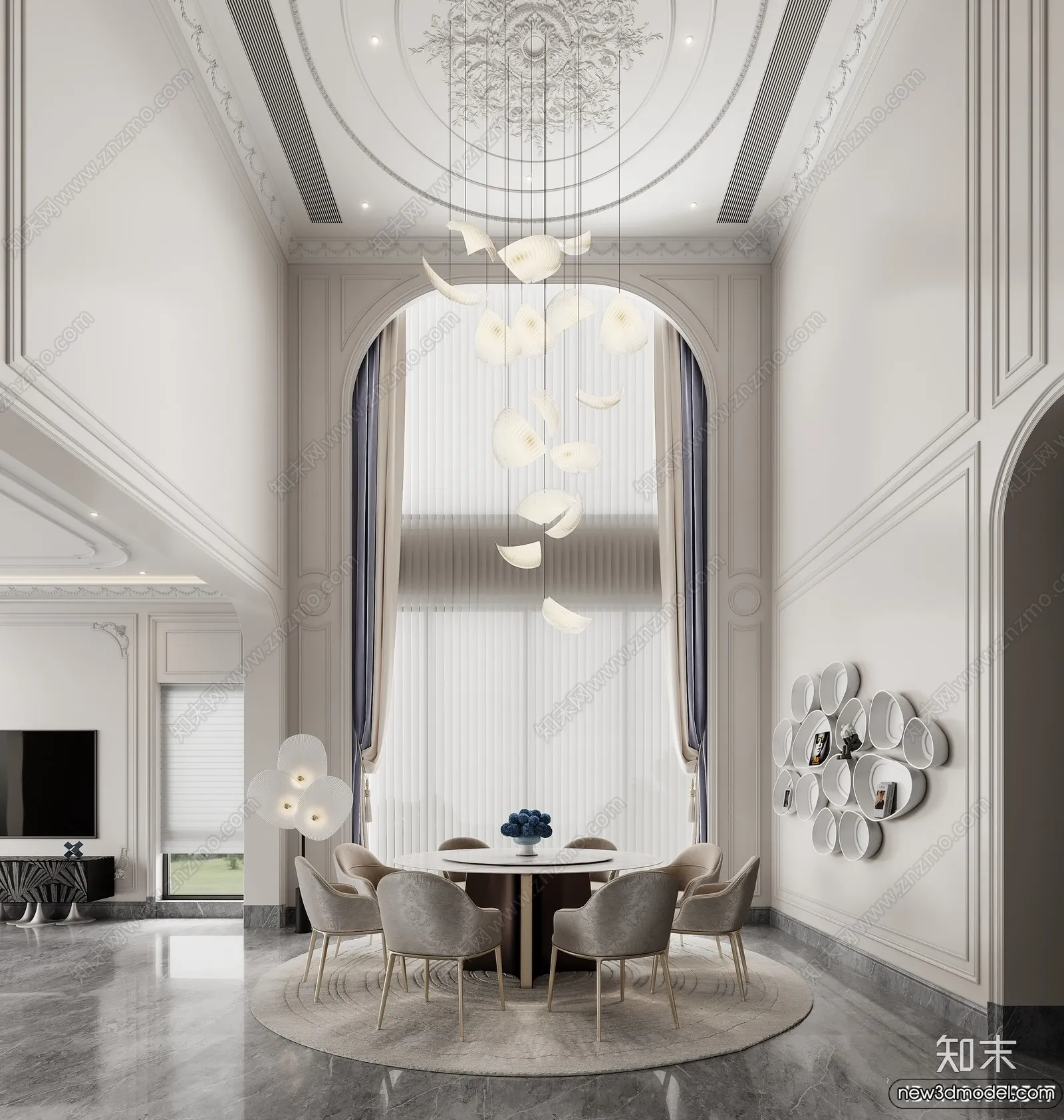 Dining Room – 3D Models – 3D Interior Scenes – 049 Dining Room – 3D Models – 3D Interior Scenes – 049