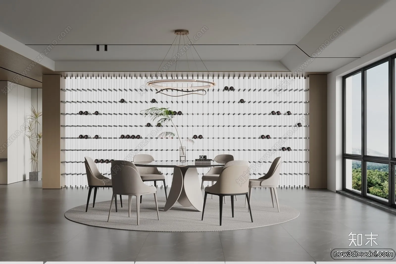 Dining Room – 3D Models – 3D Interior Scenes – 050 Dining Room – 3D Models – 3D Interior Scenes – 050