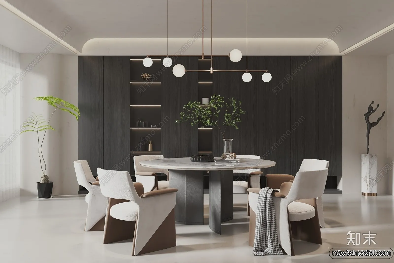 Dining Room – 3D Models – 3D Interior Scenes – 051 Dining Room – 3D Models – 3D Interior Scenes – 051