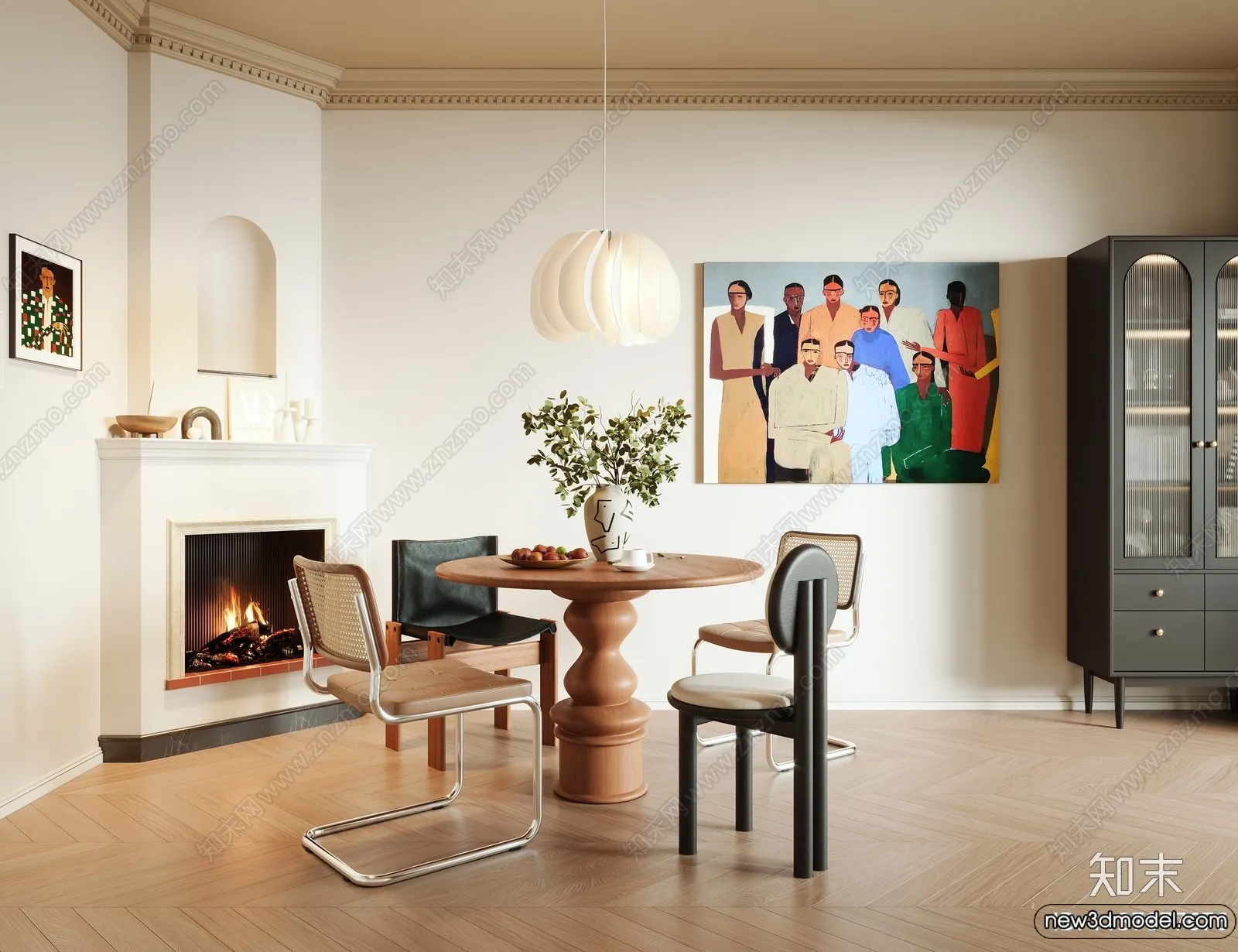 Dining Room – 3D Models – 3D Interior Scenes – 060 Dining Room – 3D Models – 3D Interior Scenes – 060