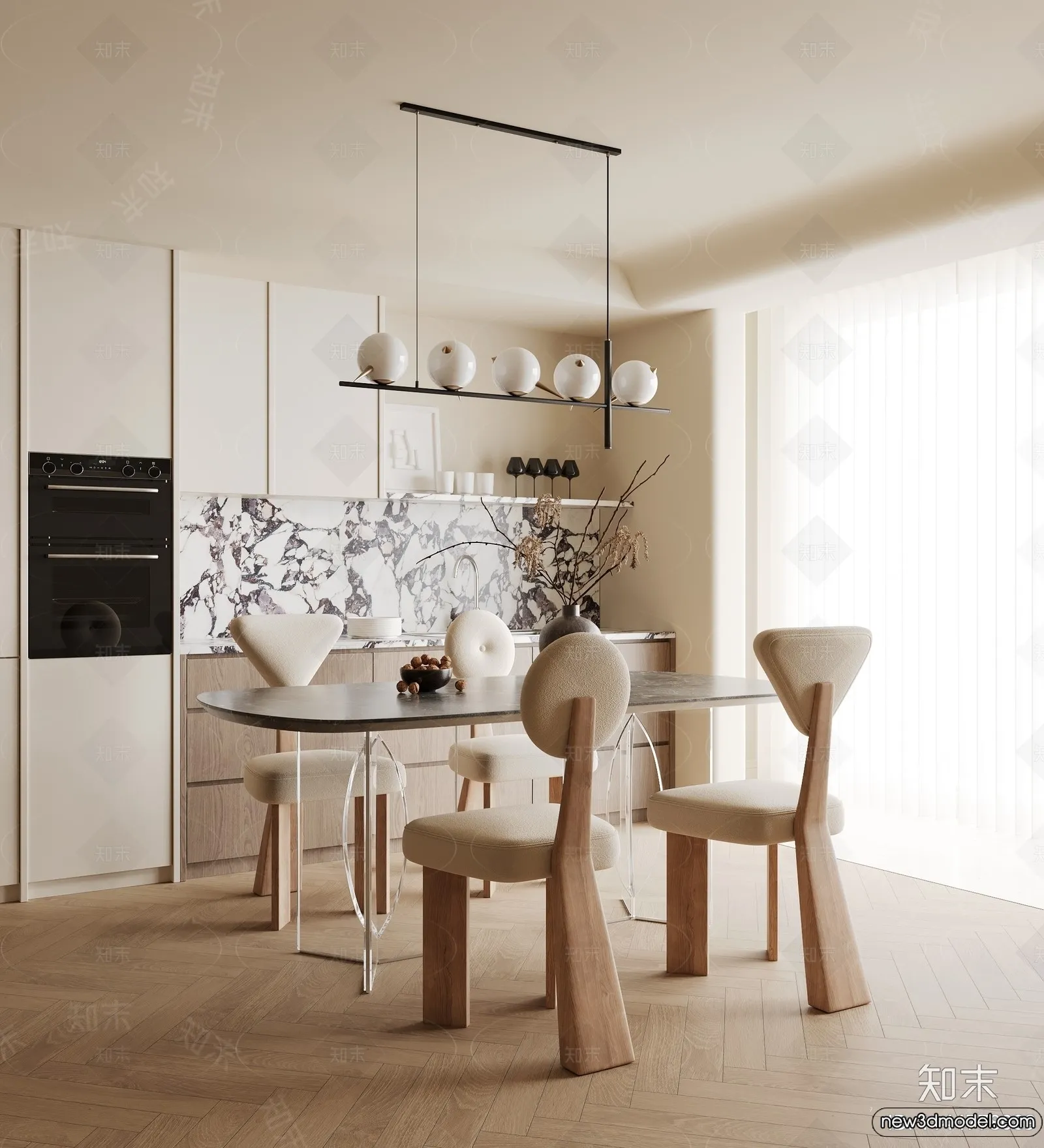 Dining Room – 3D Models – 3D Interior Scenes – 069 Dining Room – 3D Models – 3D Interior Scenes – 069