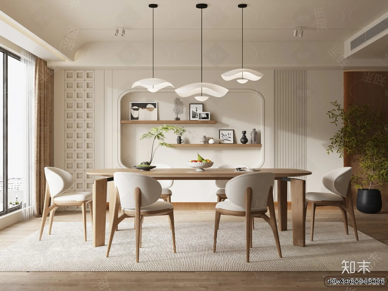 Dining Room – 3D Models – 3D Interior Scenes – 070 Dining Room – 3D Models – 3D Interior Scenes – 070