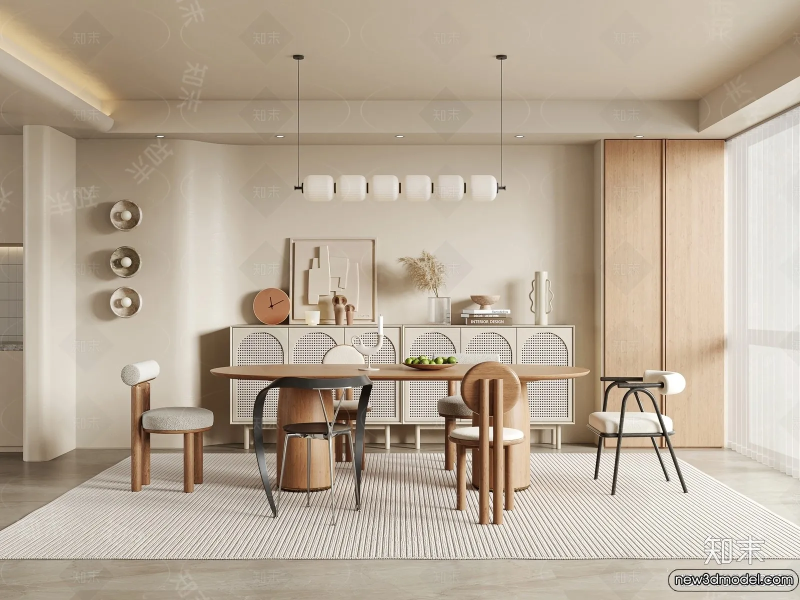 Dining Room – 3D Models – 3D Interior Scenes – 071 Dining Room – 3D Models – 3D Interior Scenes – 071