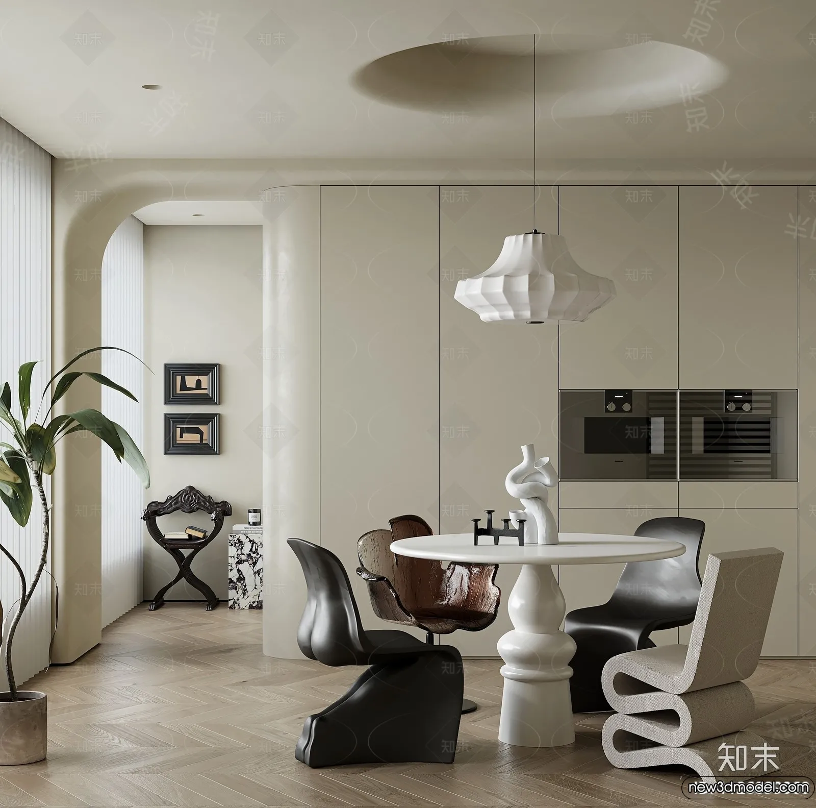 Dining Room – 3D Models – 3D Interior Scenes – 072 Dining Room – 3D Models – 3D Interior Scenes – 072