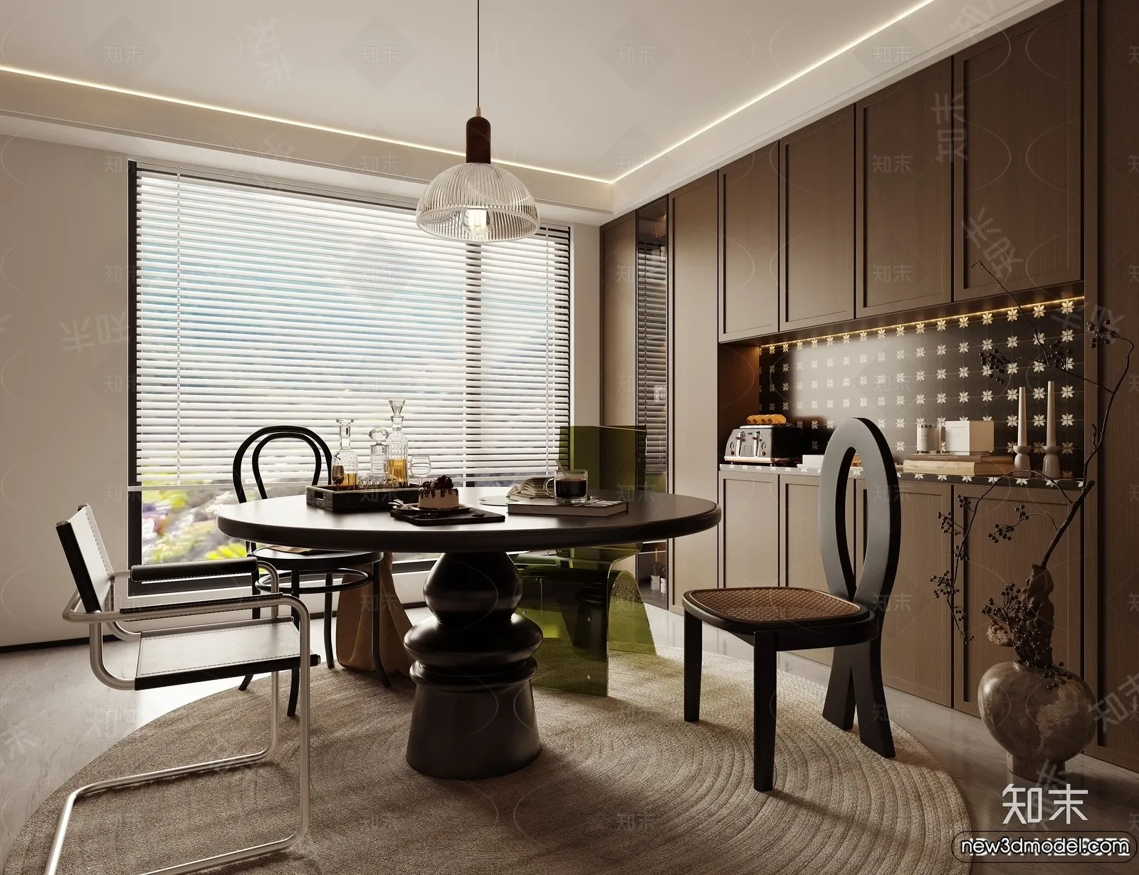 Dining Room – 3D Models – 3D Interior Scenes – 080 Dining Room – 3D Models – 3D Interior Scenes – 080