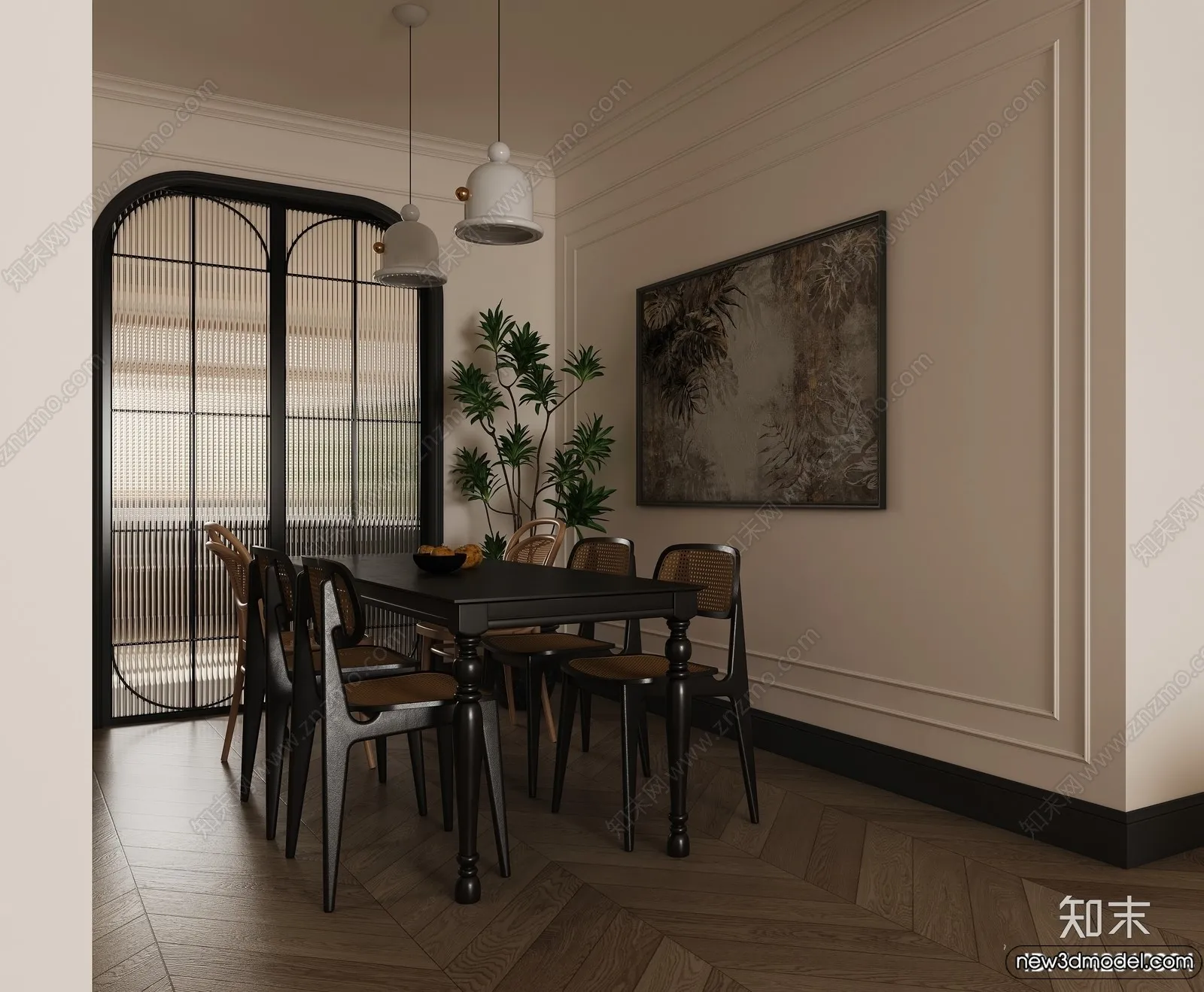 Dining Room – 3D Models – 3D Interior Scenes – 083 Dining Room – 3D Models – 3D Interior Scenes – 083