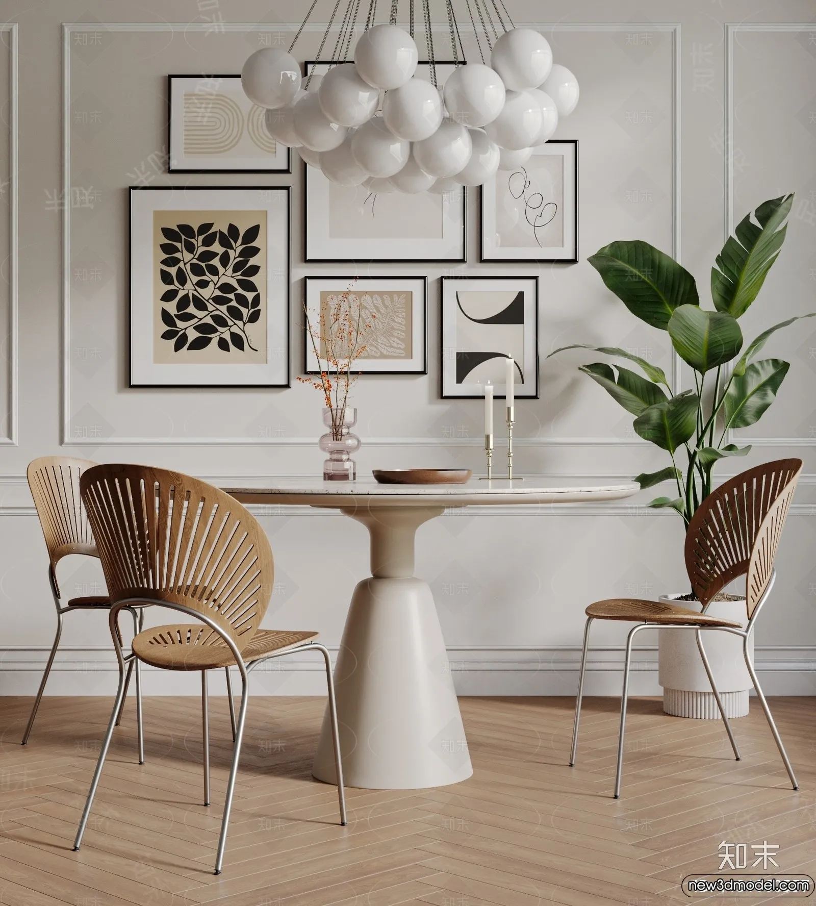 Dining Room – 3D Models – 3D Interior Scenes – 087 Dining Room – 3D Models – 3D Interior Scenes – 087