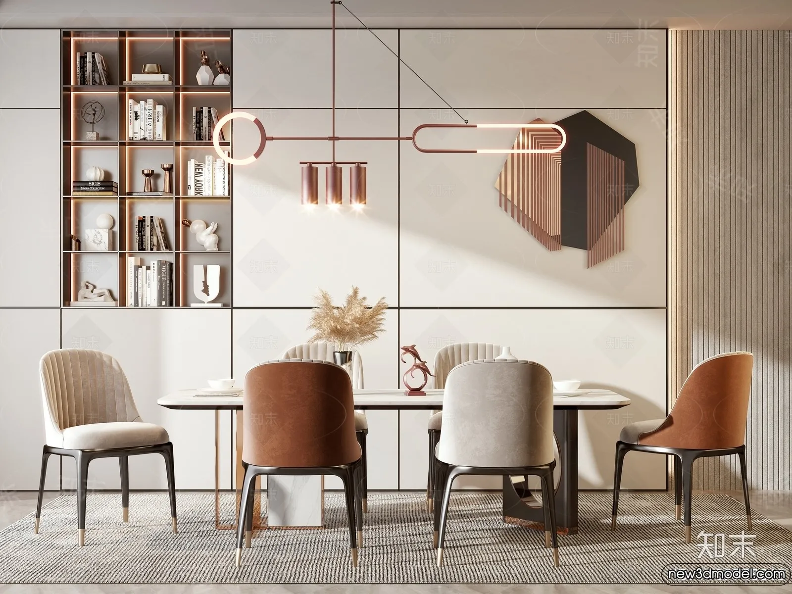 Dining Room – 3D Models – 3D Interior Scenes – 096 Dining Room – 3D Models – 3D Interior Scenes – 096