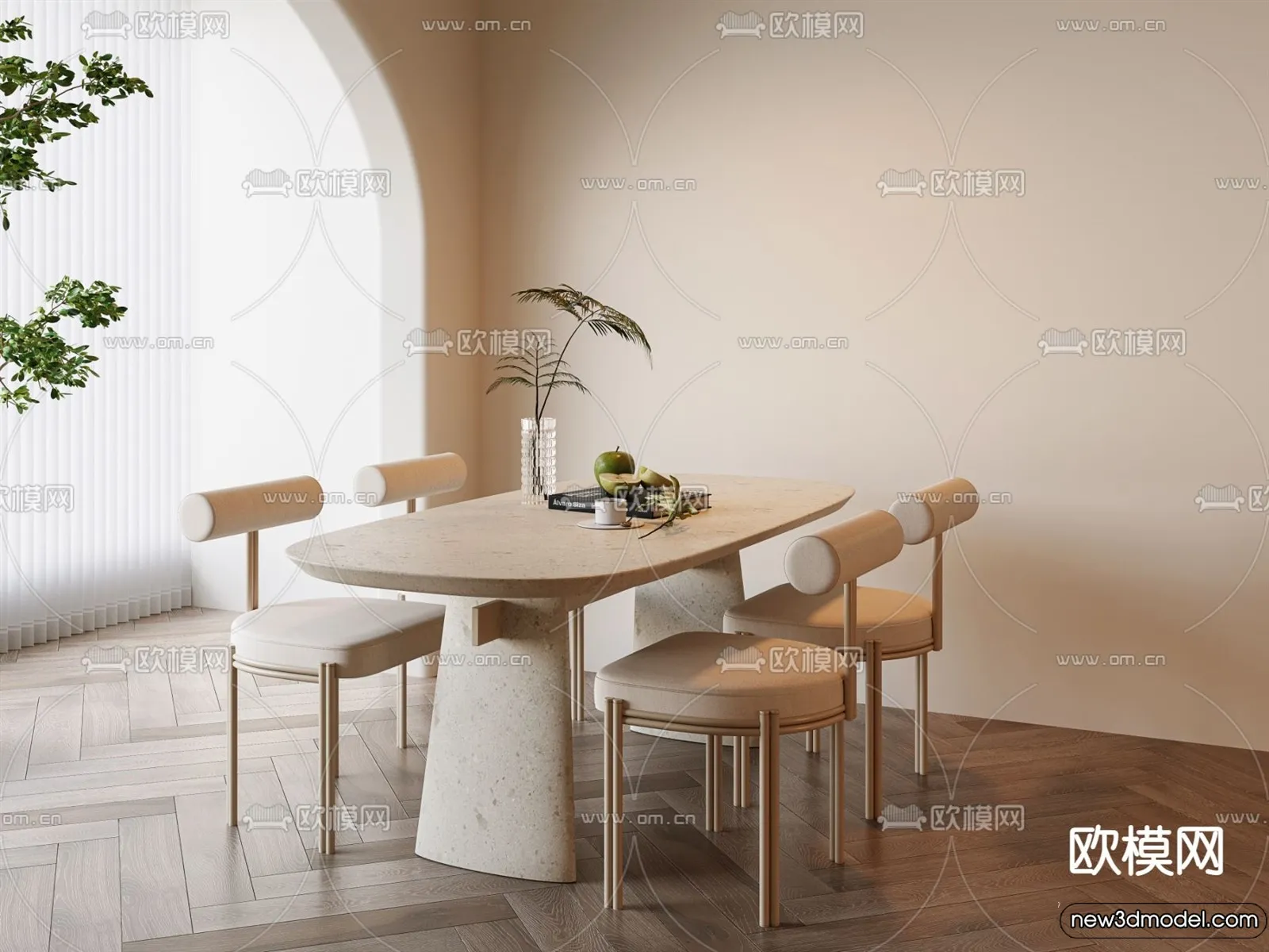 Dining Room – 3D Models – 3D Interior Scenes – 107 Dining Room – 3D Models – 3D Interior Scenes – 107