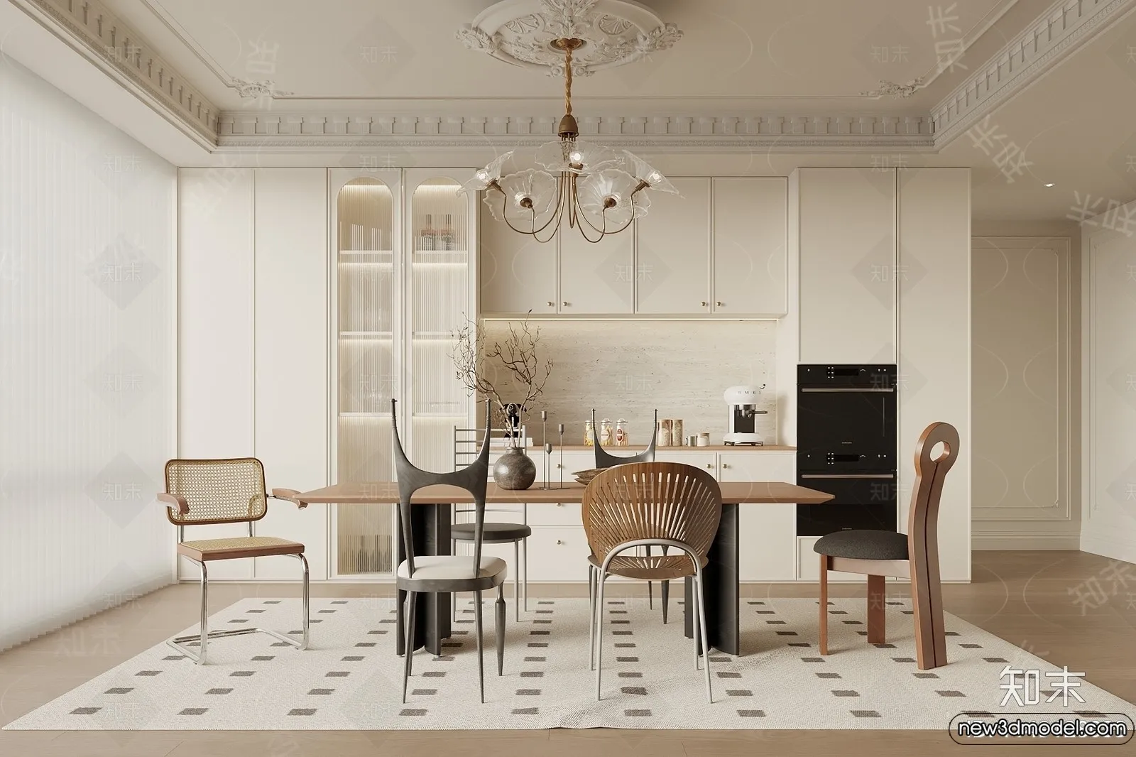 Dining Room – 3D Models – 3D Interior Scenes – 121 Dining Room – 3D Models – 3D Interior Scenes – 121