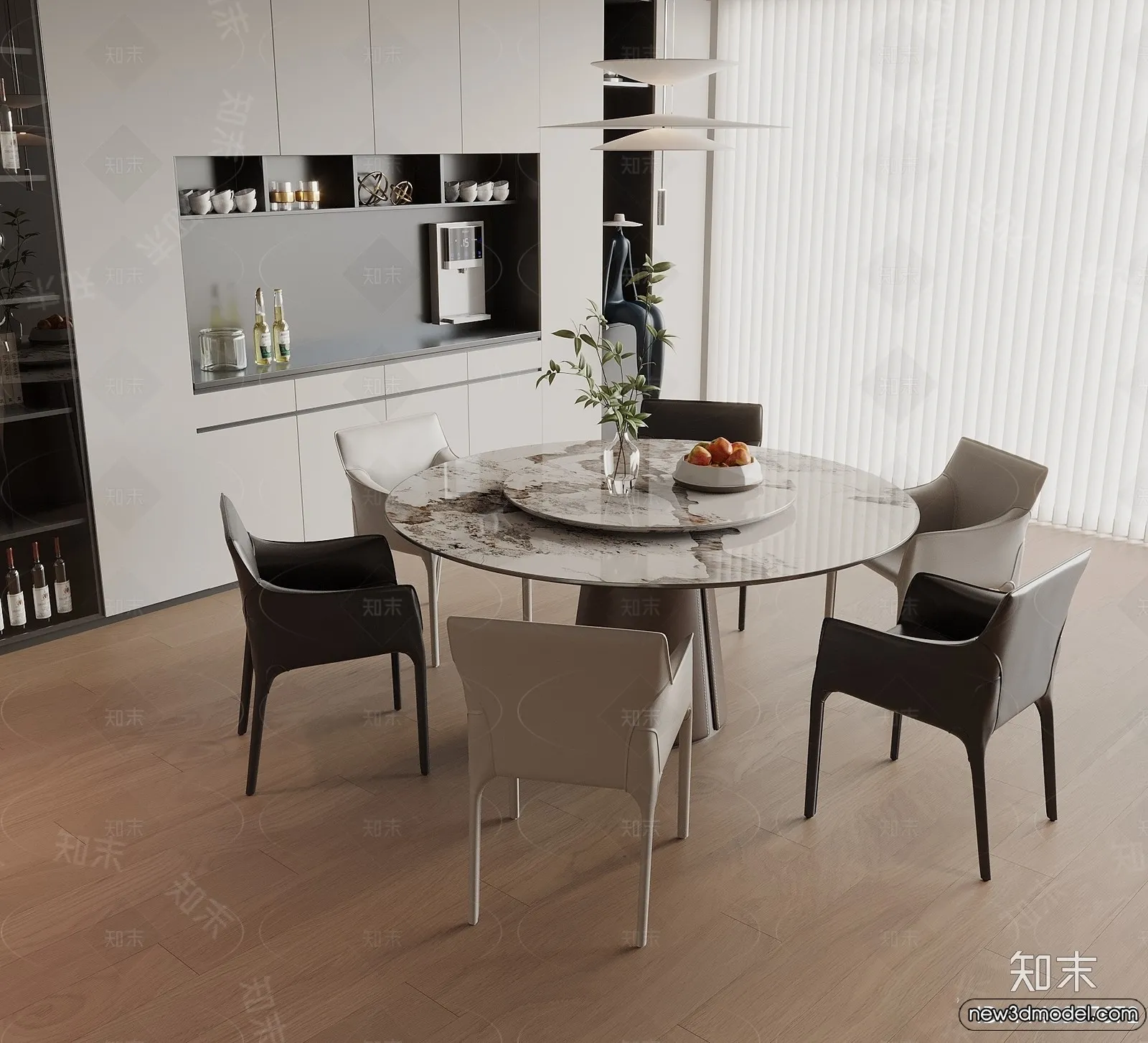 Dining Room – 3D Models – 3D Interior Scenes – 122 Dining Room – 3D Models – 3D Interior Scenes – 122
