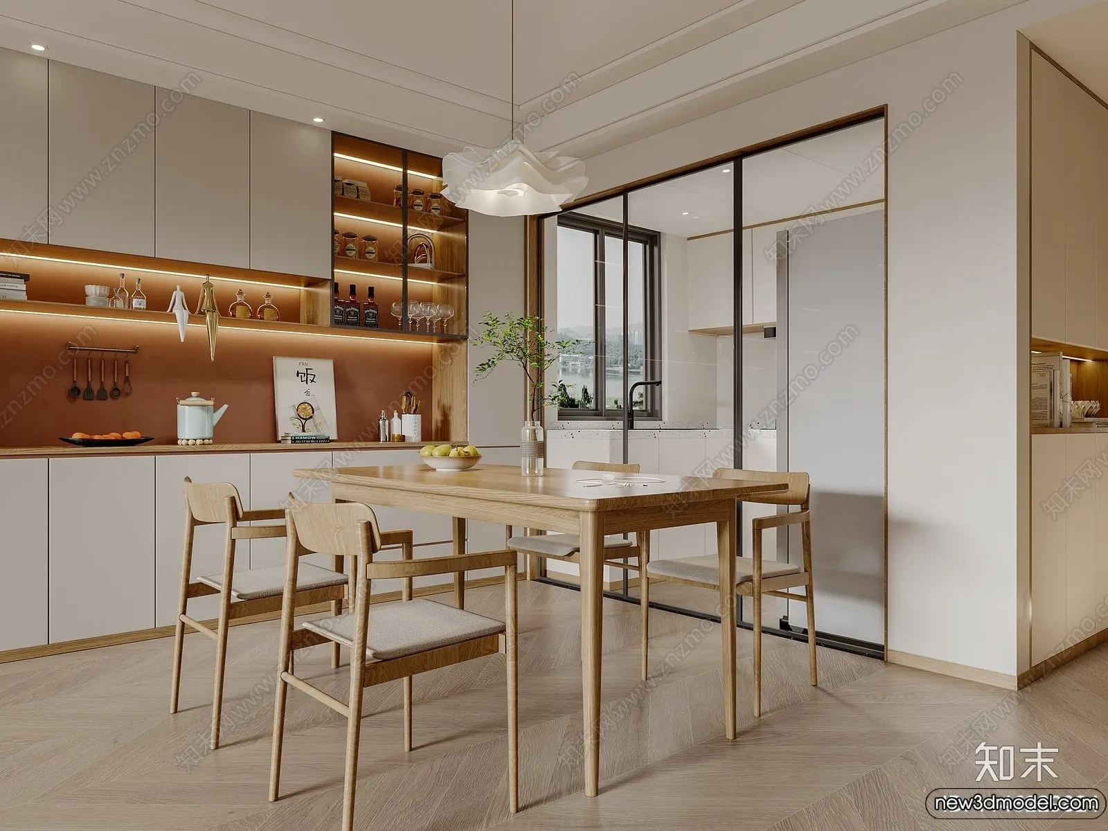 Dining Room – 3D Models – 3D Interior Scenes – 127 Dining Room – 3D Models – 3D Interior Scenes – 127
