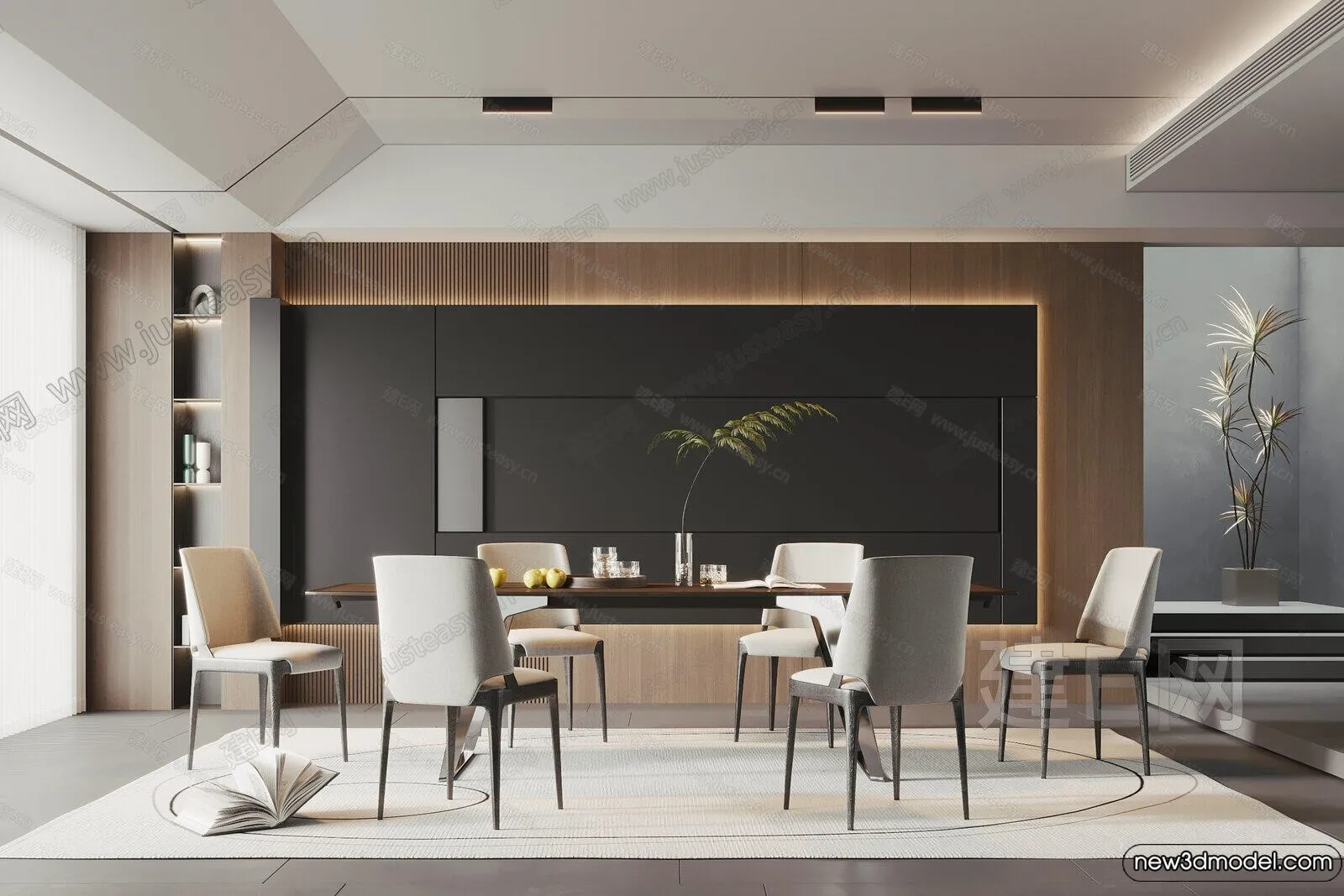 Dining Room – 3D Models – 3D Interior Scenes – 159 Dining Room – 3D Models – 3D Interior Scenes – 159