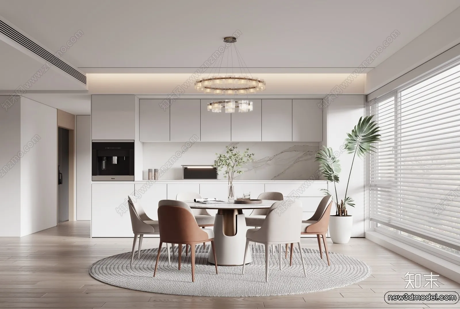 Dining Room – 3D Models – 3D Interior Scenes – 166 Dining Room – 3D Models – 3D Interior Scenes – 166