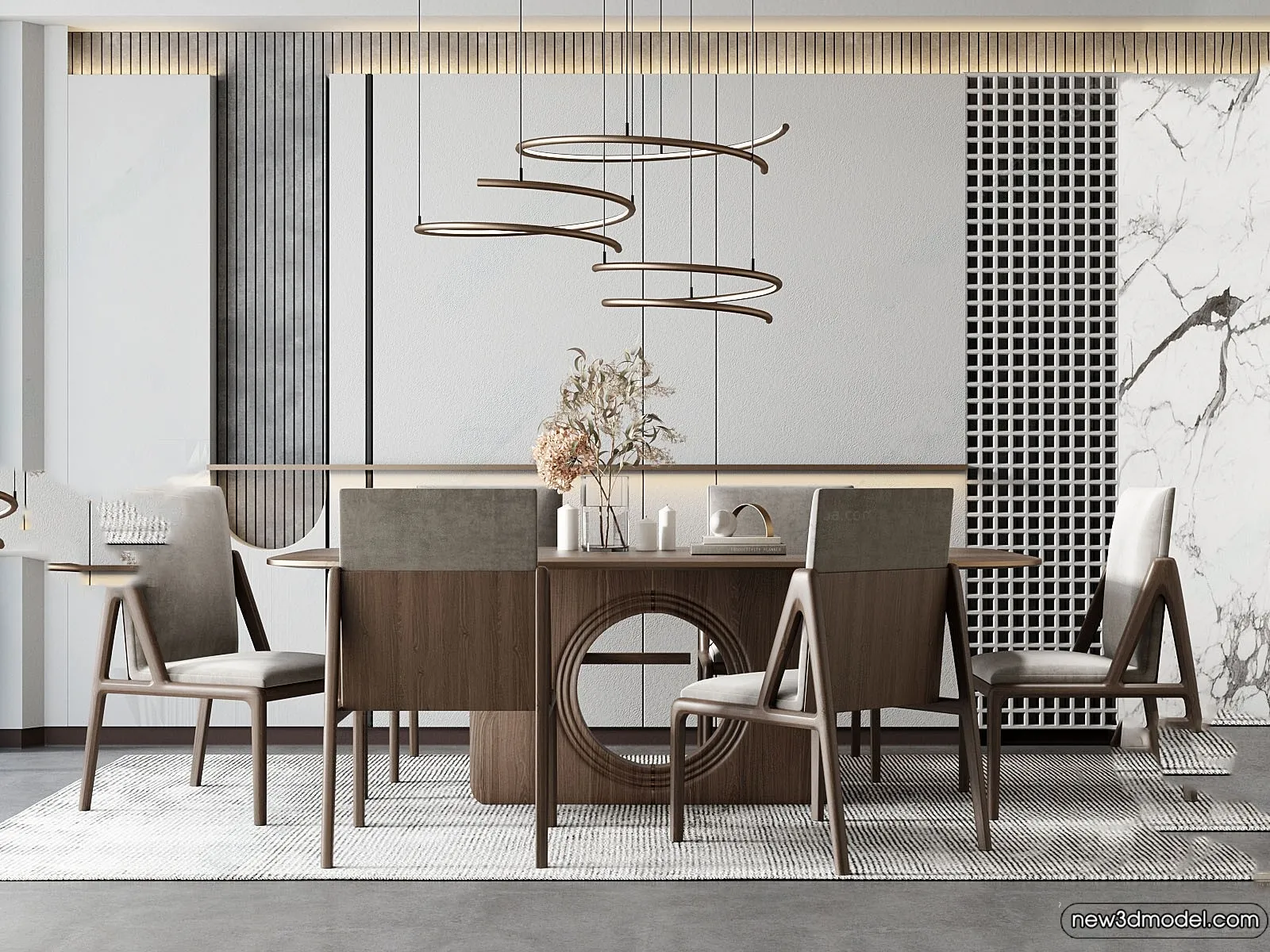 Dining Room – 3D Models – 3D Interior Scenes – 204 Dining Room – 3D Models – 3D Interior Scenes – 204