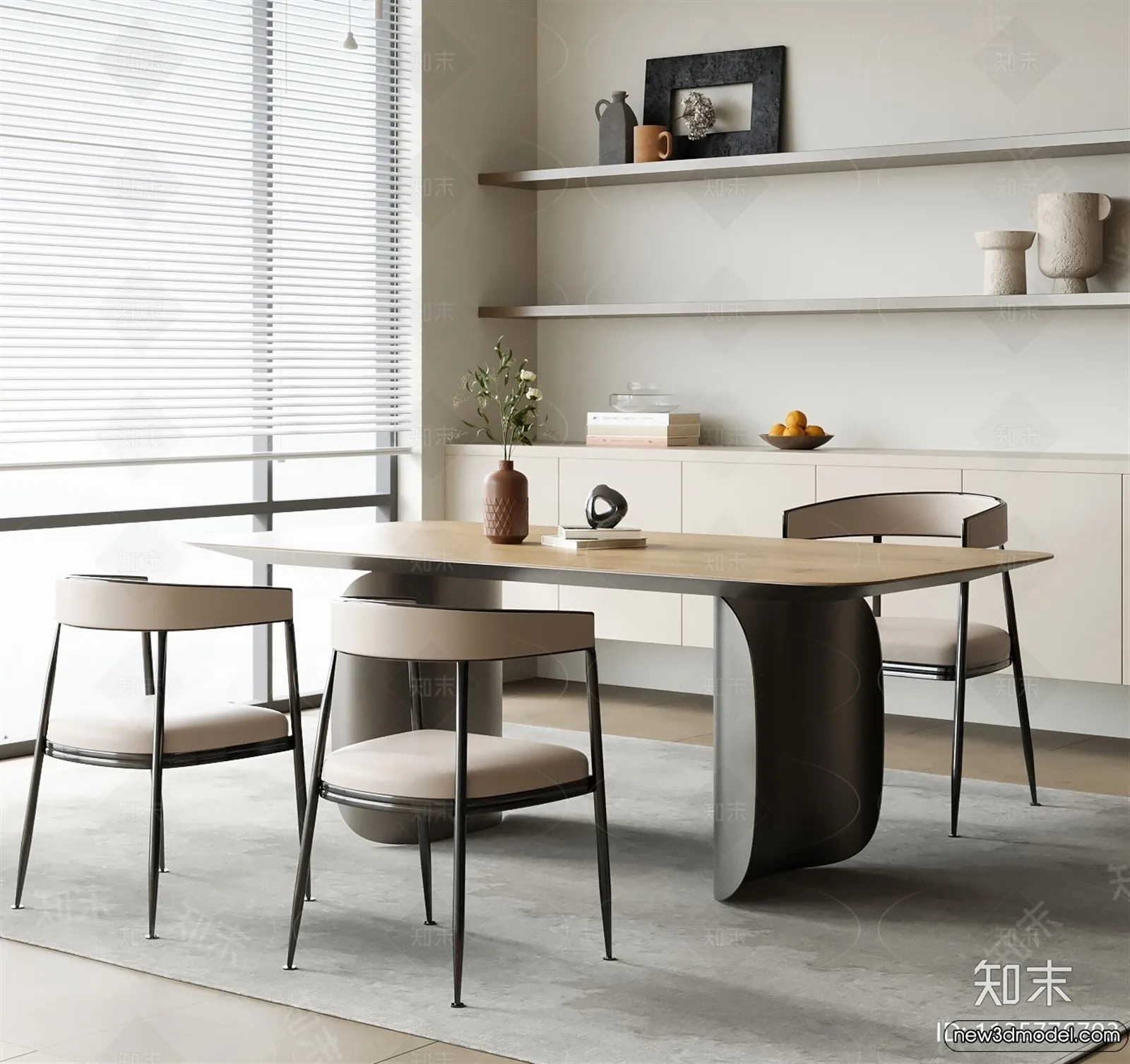 Dining Room – 3D Models – 3D Interior Scenes – 211 Dining Room – 3D Models – 3D Interior Scenes – 211