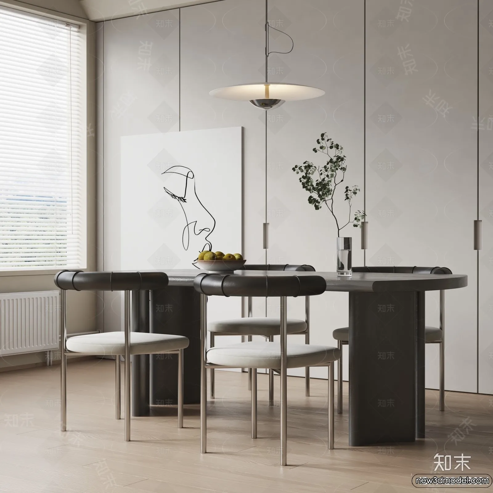 Dining Room – 3D Models – 3D Interior Scenes – 212 Dining Room – 3D Models – 3D Interior Scenes – 212