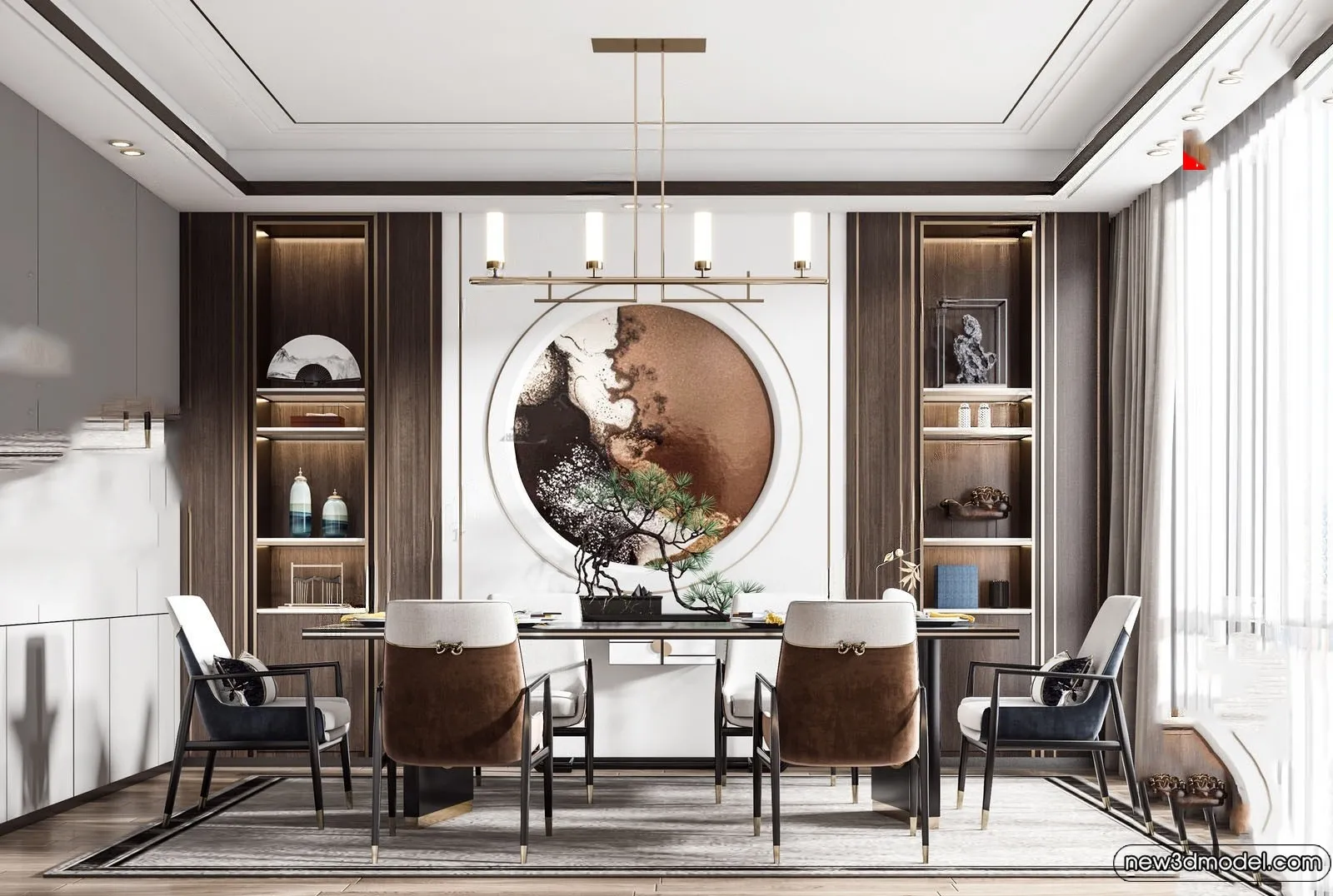 Dining Room – 3D Models – 3D Interior Scenes – 222 Dining Room – 3D Models – 3D Interior Scenes – 222