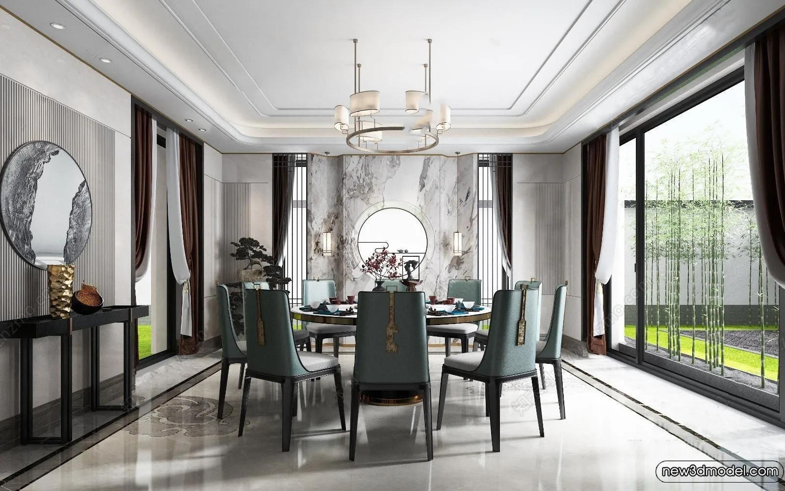 Dining Room – 3D Models – 3D Interior Scenes – 233 Dining Room – 3D Models – 3D Interior Scenes – 233