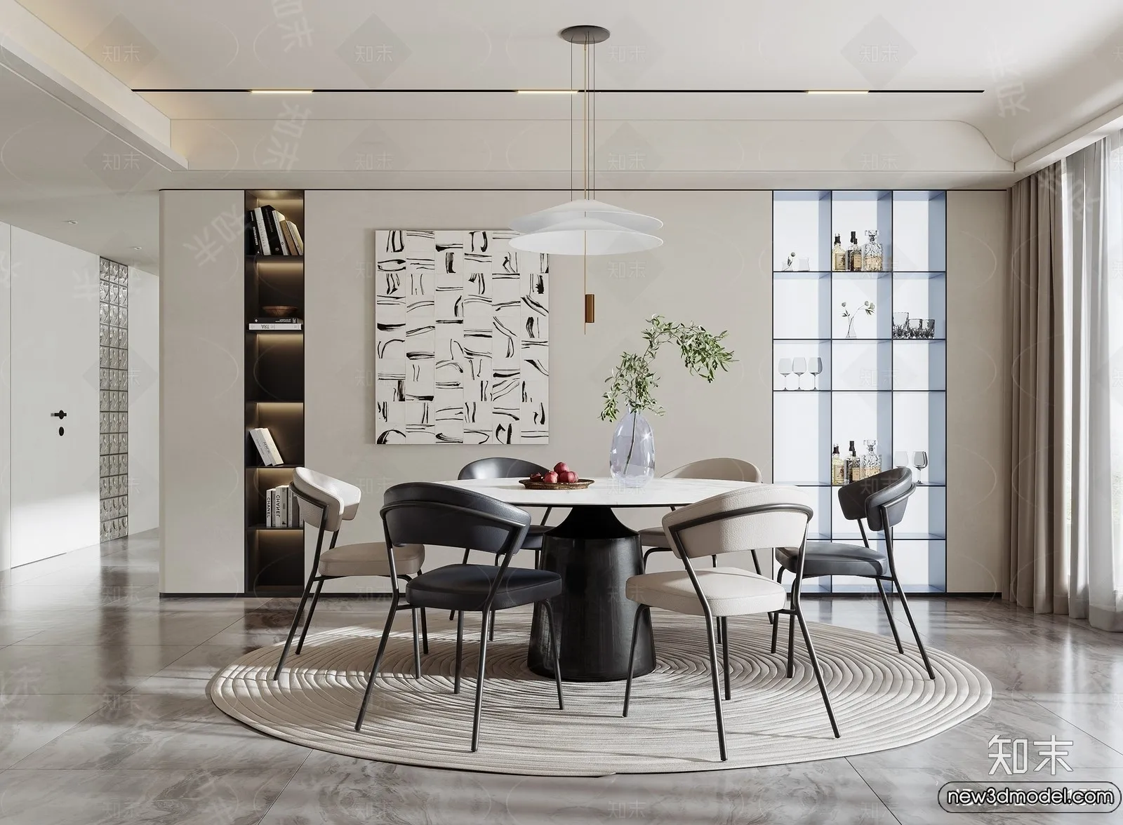 Dining Room – 3D Models – 3D Interior Scenes – 251 Dining Room – 3D Models – 3D Interior Scenes – 251