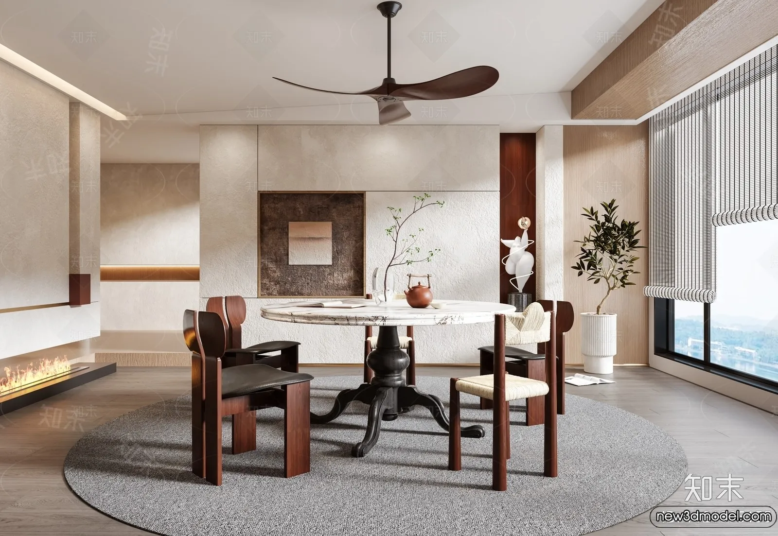 Dining Room – 3D Models – 3D Interior Scenes – 256 Dining Room – 3D Models – 3D Interior Scenes – 256
